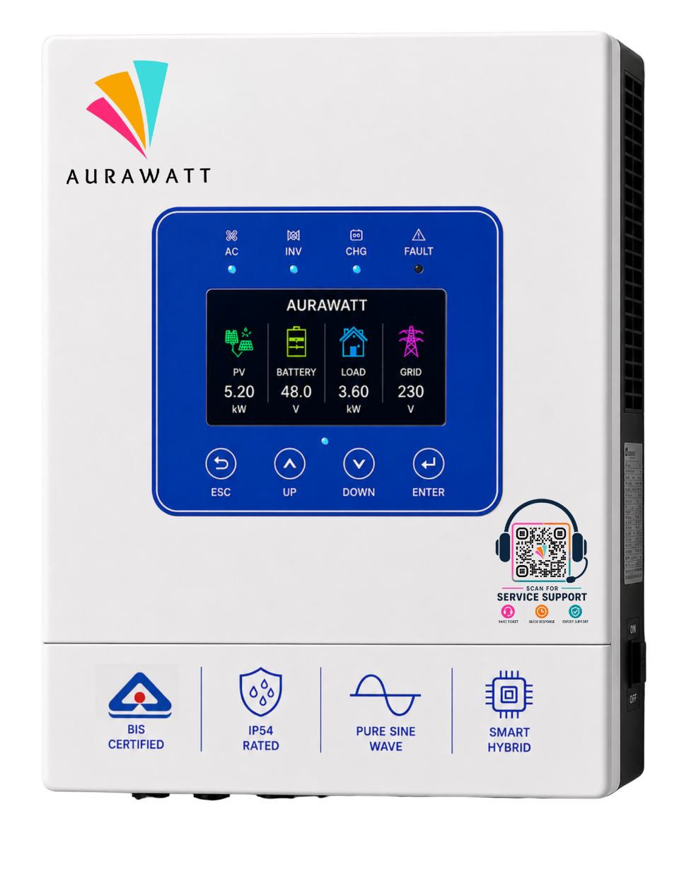 Aurawatt hybrid inverter